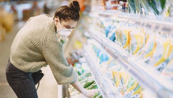 Tests d'aliments surgelés