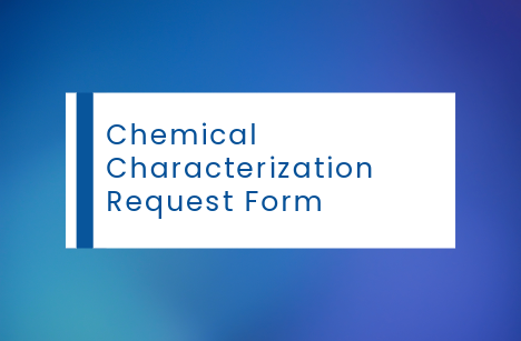 Kimyasal Karakterizasyon Talep Formu