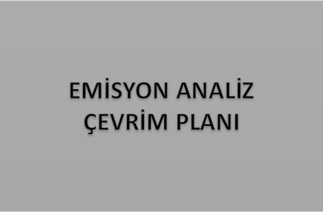 Emisyon Analiz Çevrim Planı