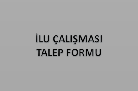 İLU Çalışması Talep Formu