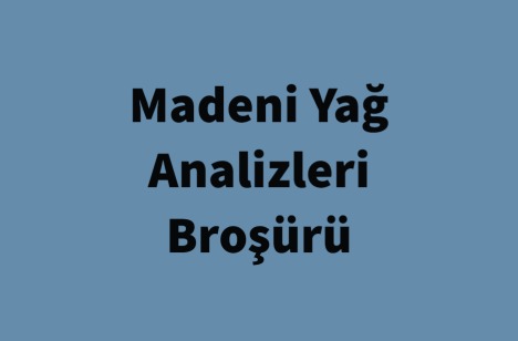 Nanolab Laboratuvarlar Grubu Madeni Yağ Broşürü