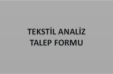 TEKSTİL YAĞ ANALİZ TALEP FORMU