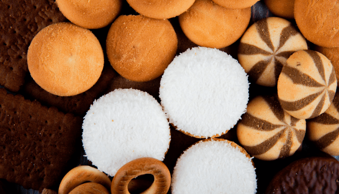 Formation de HMF et d'acrylamide dans les biscuits