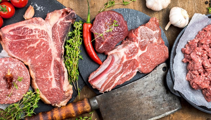 Analyse histologique des aliments à base de viande